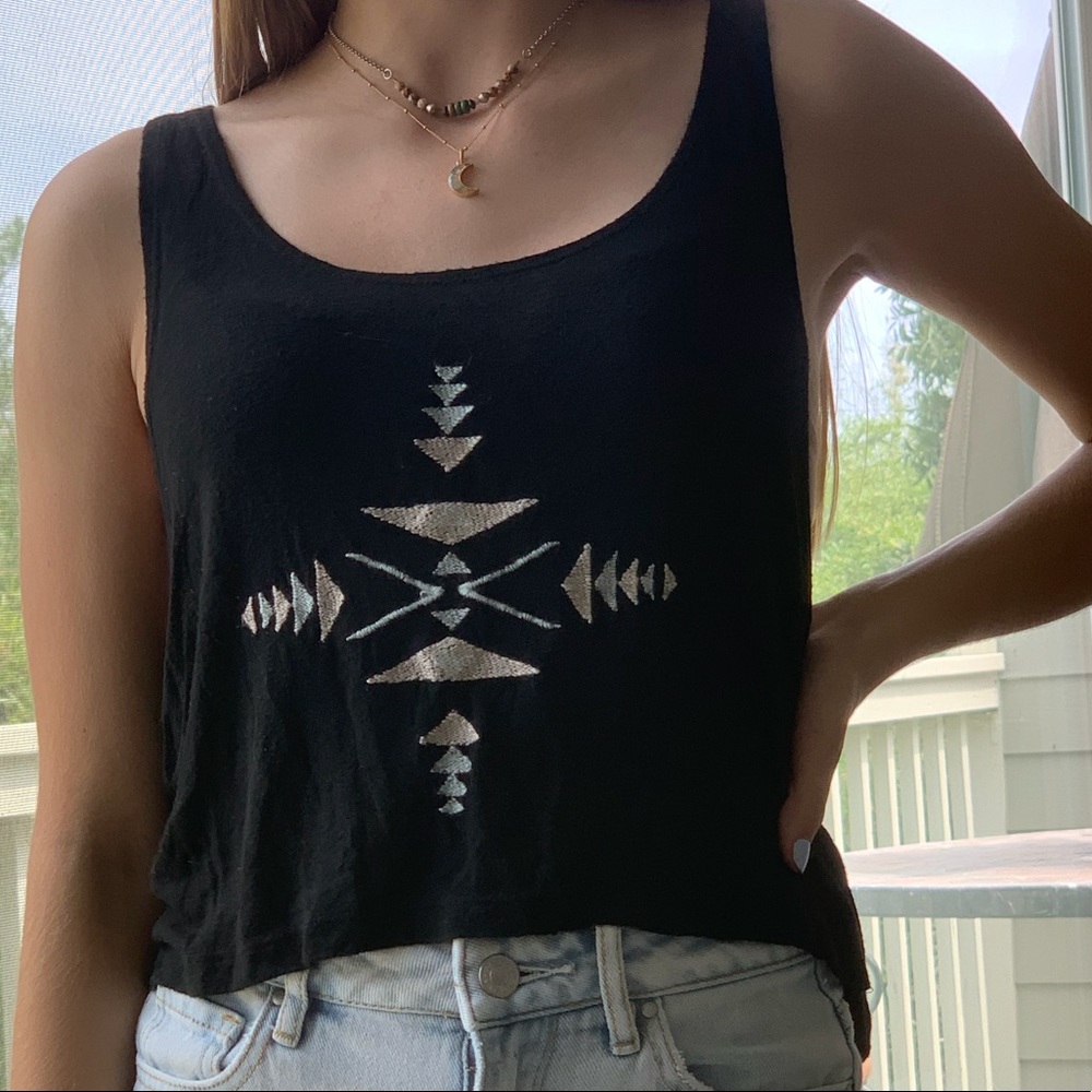 Brandy Melville black crop tank